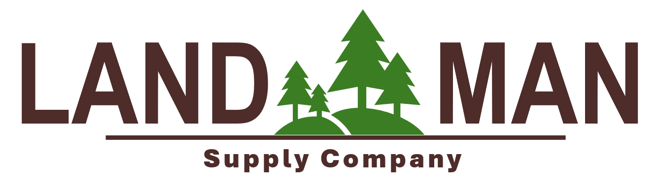 LOGO Landman Supply Company with trees-hills logo